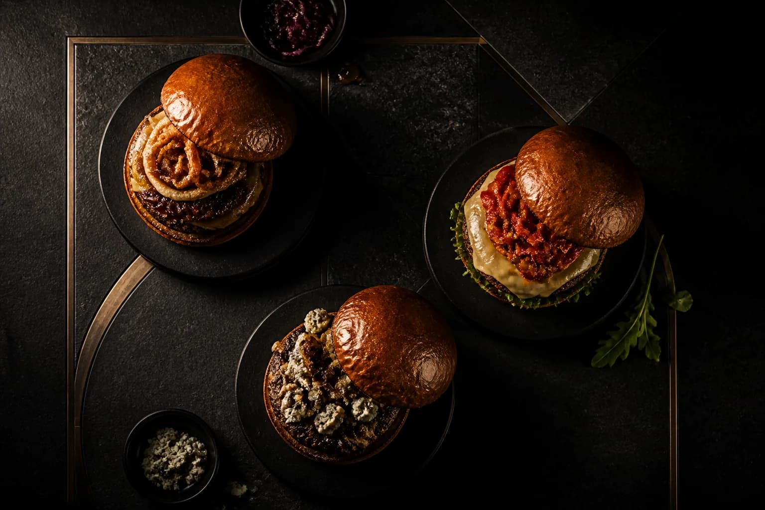 Premium dark restaurant menu atmosphere created as Zen's Den editorial artwork